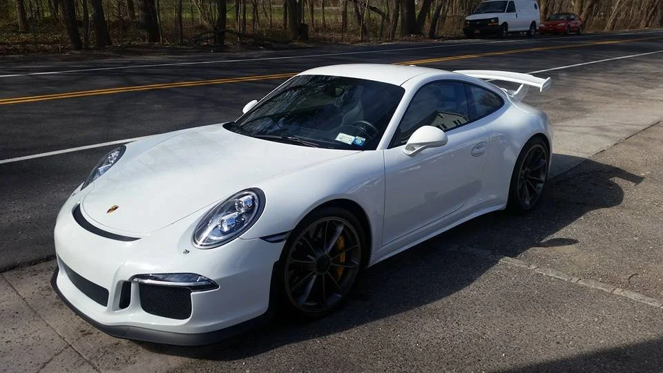 White Porsche after a meticulous exotic detail